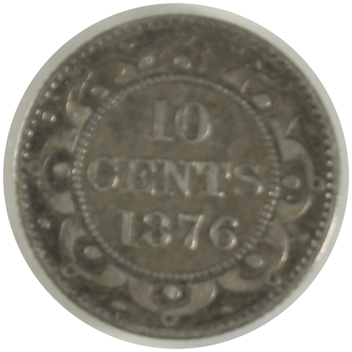 1876H Newfoundland 10-cents ICCS Certified F12