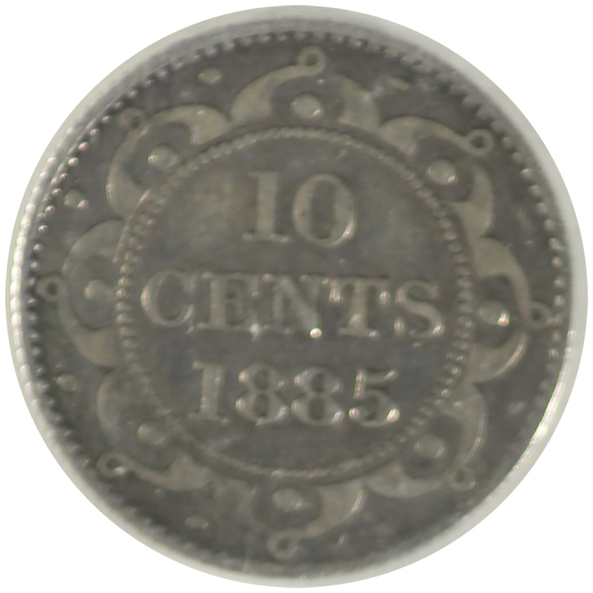 1885 Newfoundland 10-cents ICCS Certified VG10