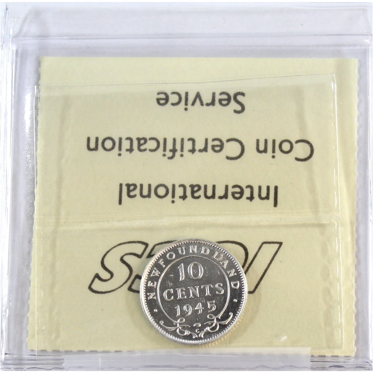 1945C Newfoundland 10-cents ICCS Certified MS62 (XQL 308)
