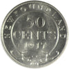 1917C Newfoundland 50-cents ICCS Certified AU58