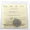 1894 Obv. 3 Newfoundland 10-cents ICCS Certified F15