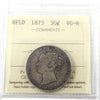 1873 Newfoundland 50-cents ICCS Certified VG8