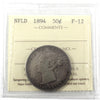 1894 Newfoundland 50-cents ICCS Certified F12