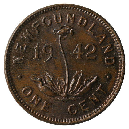 1942 Newfoundland 1-cent Uncirculated (MS-60)