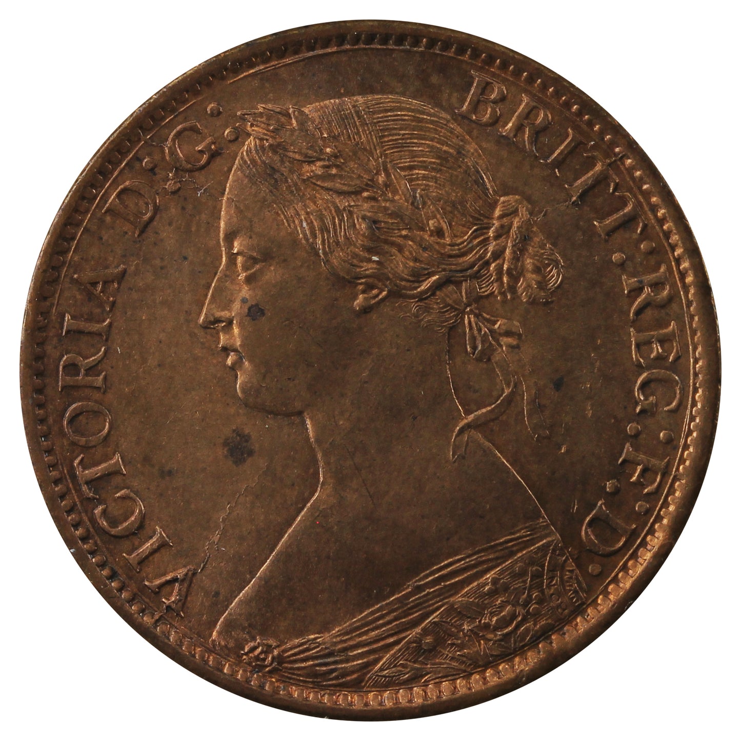 1861 Nova Scotia 1/2 Cent Brilliant Uncirculated (MS63) $