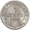 1912 Newfoundland 5-cent EF-AU (EF45)