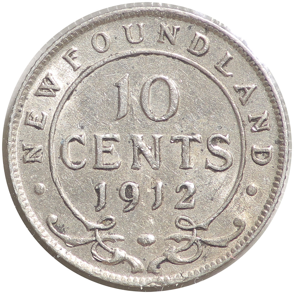 1912 Newfoundland 10-cent Extra Fine (EF40)