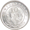 1942C Newfoundland 10-cent Uncirculated (MS60) $