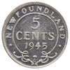 1945C Newfoundland 5-cents Brilliant Uncirculated (MS63) Cameo