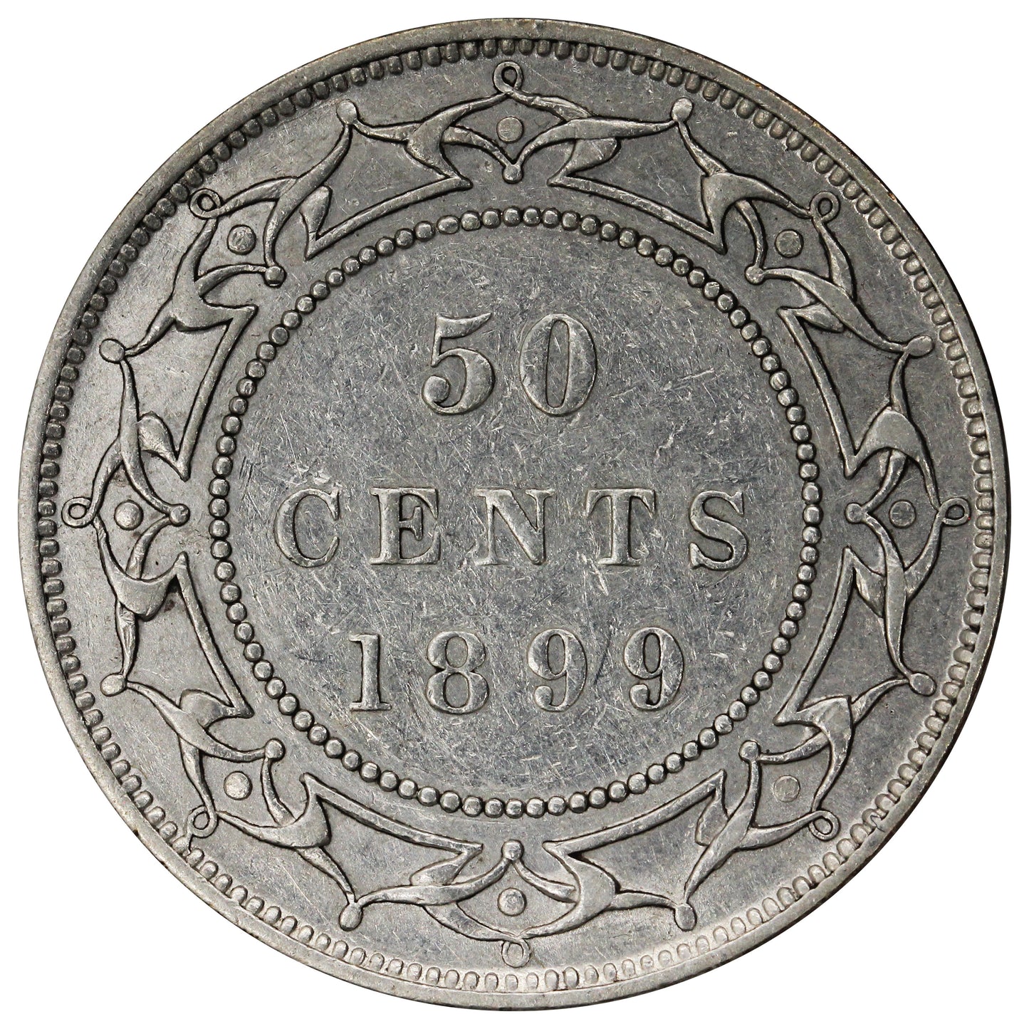 1899 Narrow 99's Newfoundland 50-cents VF-EF (VF30) $