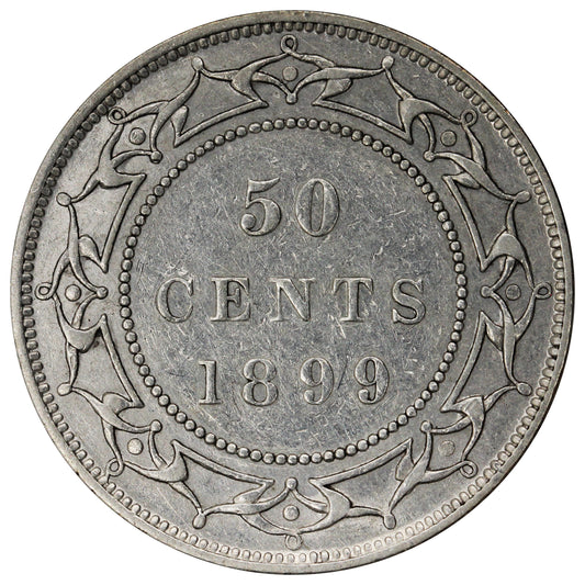 1899 Narrow 99's Newfoundland 50-cents VF-EF (VF30) $