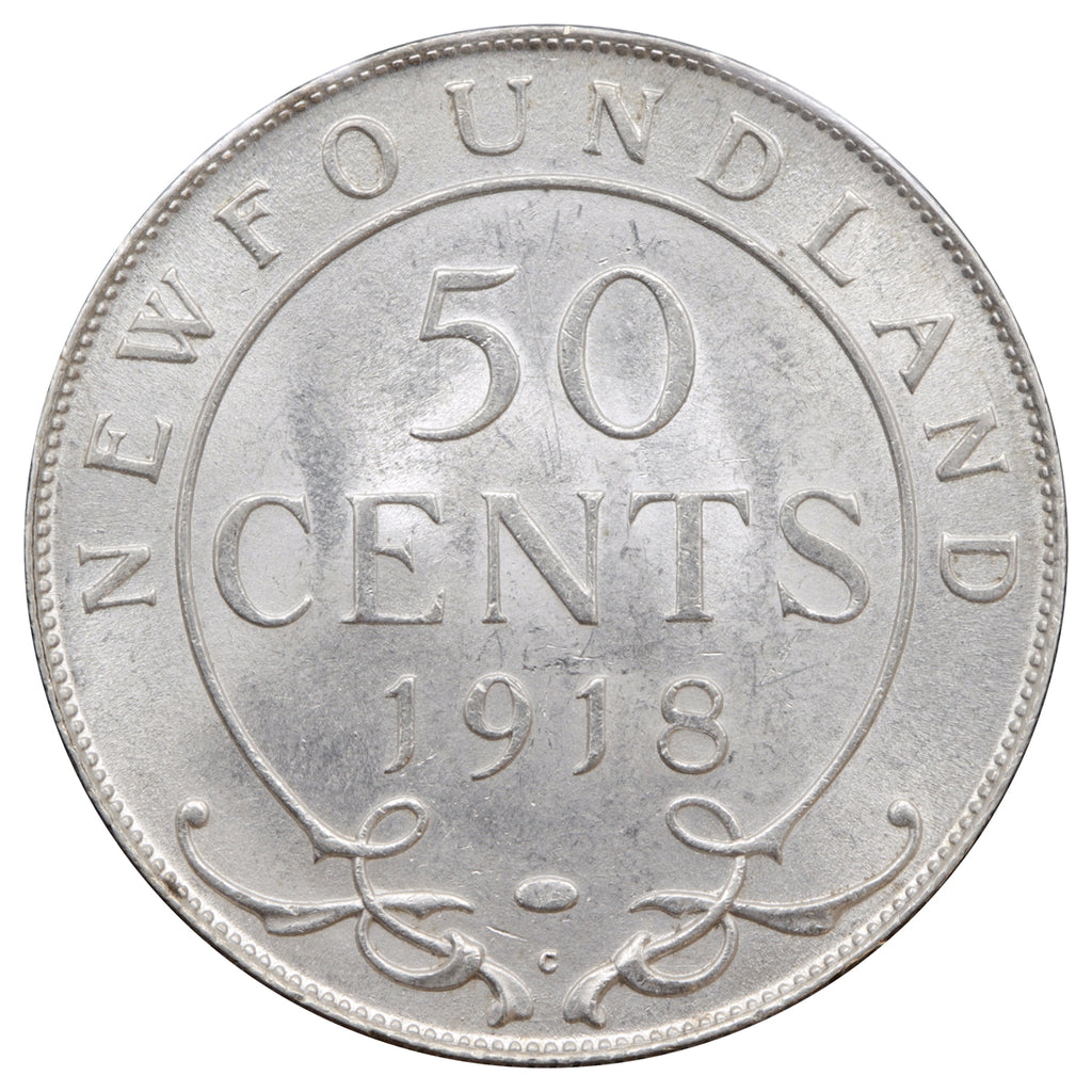 1918C Newfoundland 50-cents Brilliant Uncirculated (MS63) $