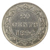 1896 Large 96 Obv. 1 Newfoundland 20-cents Extra Fine (EF40) $