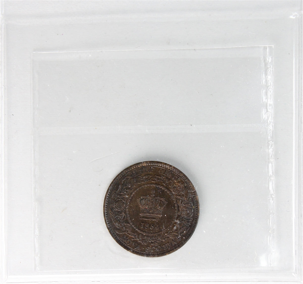1864 Nova Scotia Half Cent ICCS Certified EF40