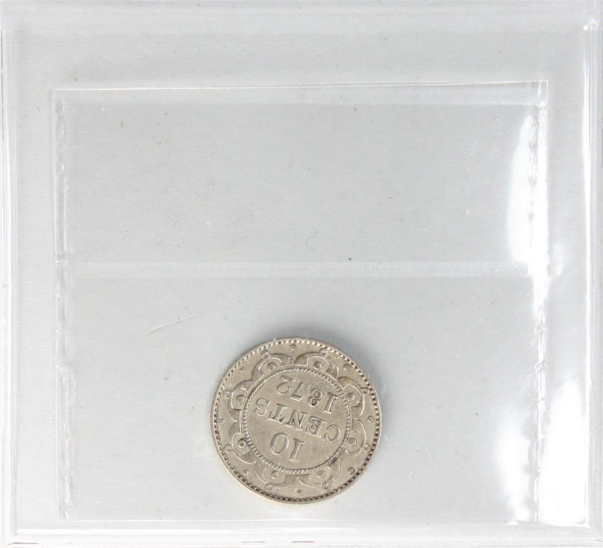 1872H Newfoundland 10-cents ICCS Certified VF-20