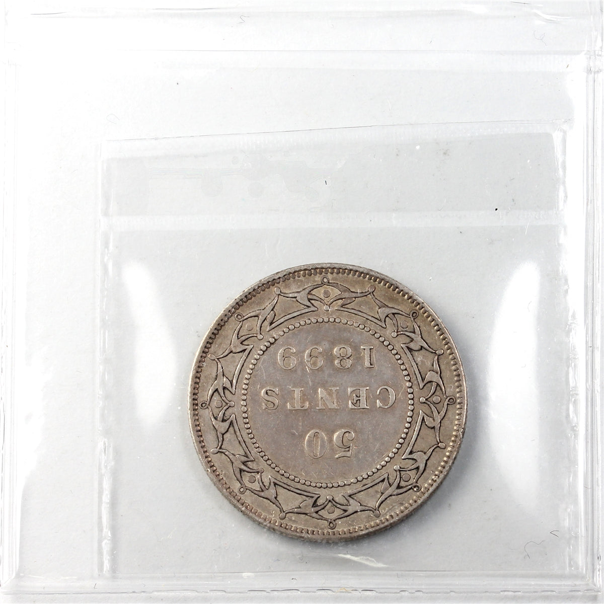 1899 Wide 9's Newfoundland 50-cents ICCS Certified VF20