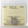 1882H Newfoundland 5-cents ICCS Certified VF20