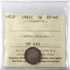 1941C Newfoundland 5-cents ICCS Certified EF40