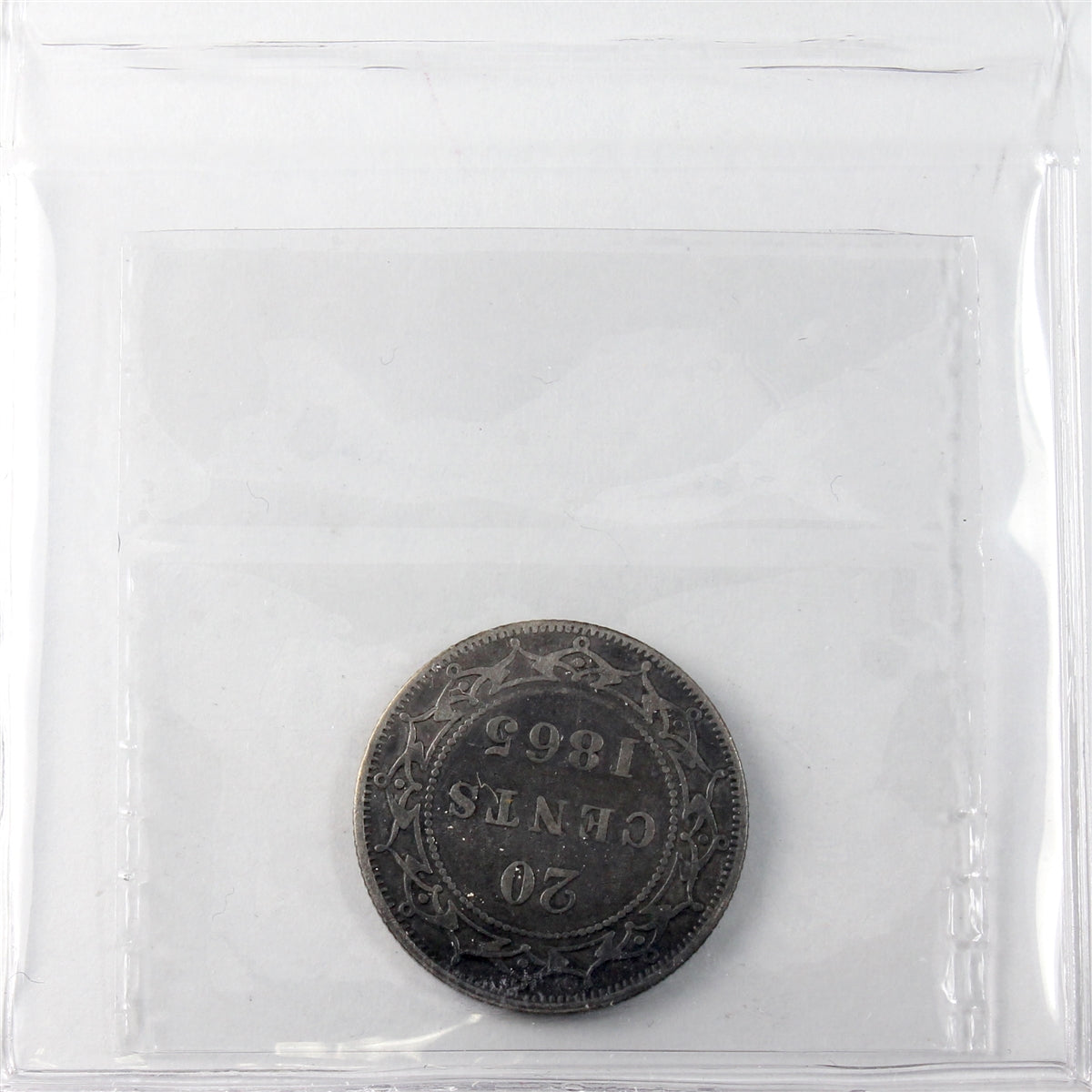 1865 Newfoundland 20-cents ICCS Certified F12