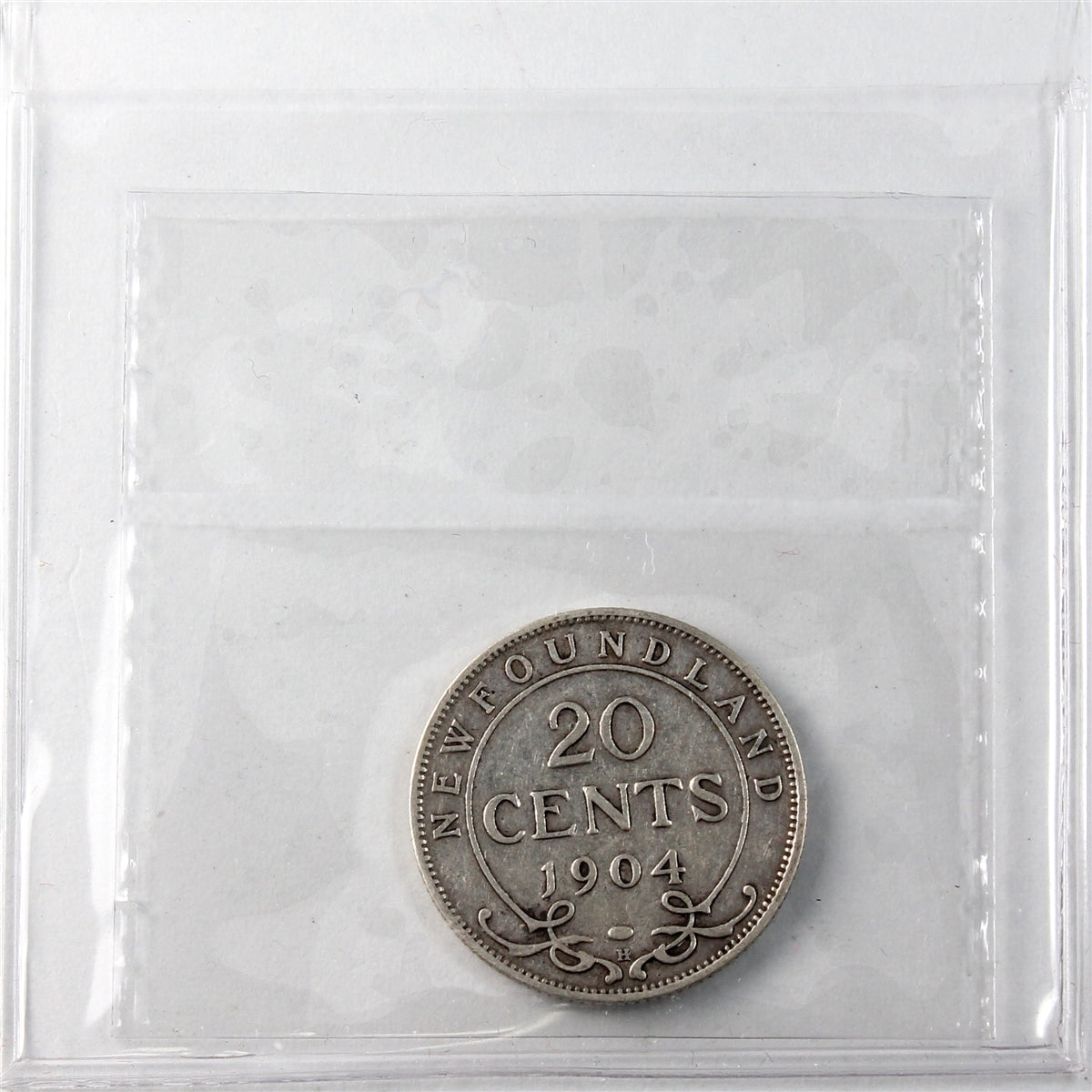 1904H Newfoundland 20-cents ICCS Certified VG10