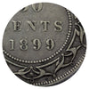 1899 Narrow 9's Newfoundland 50-cents ICCS Certified F15