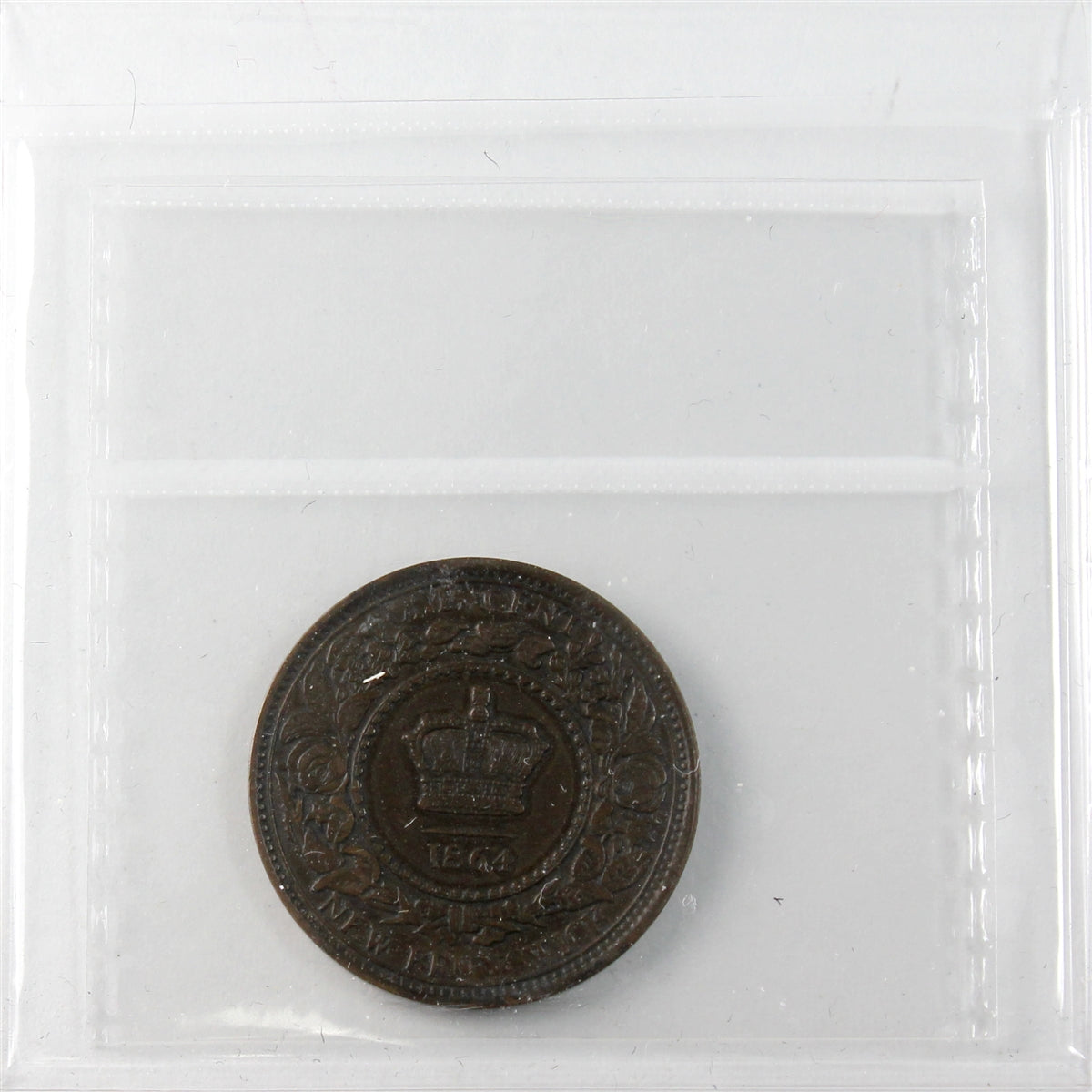 1864 Tall 6 New Brunswick 1-cents ICCS Certified VF30