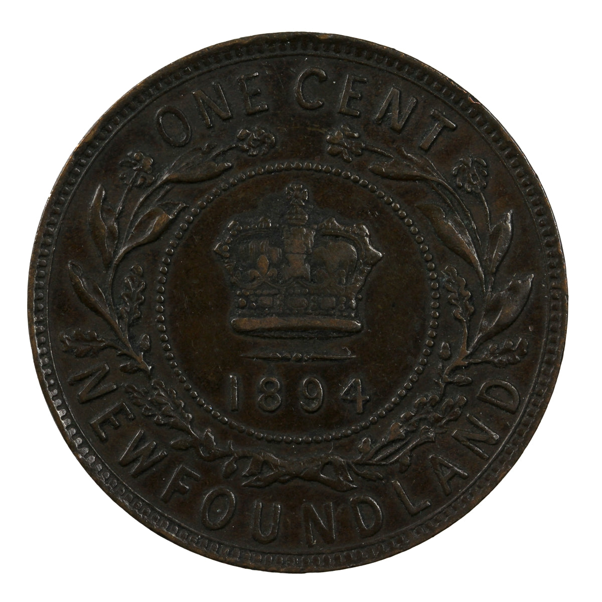 1894 Newfoundland 1-cent Extra Fine (EF40) $