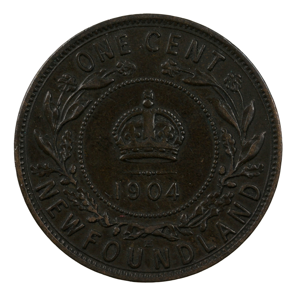 1904H Newfoundland 1-cent EF-AU (EF45) $