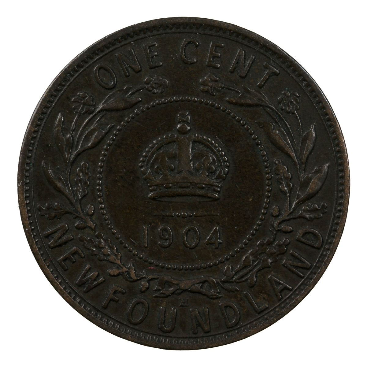 1904H Newfoundland 1-cent EF-AU (EF45) $