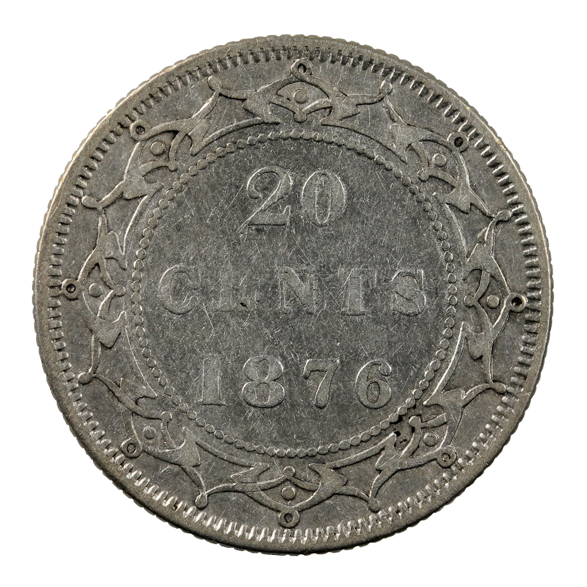 1876H Newfoundland 20-cents VF-EF (VF30) $