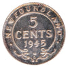 1945C Newfoundland 5-cents ICCS Certified MS-63
