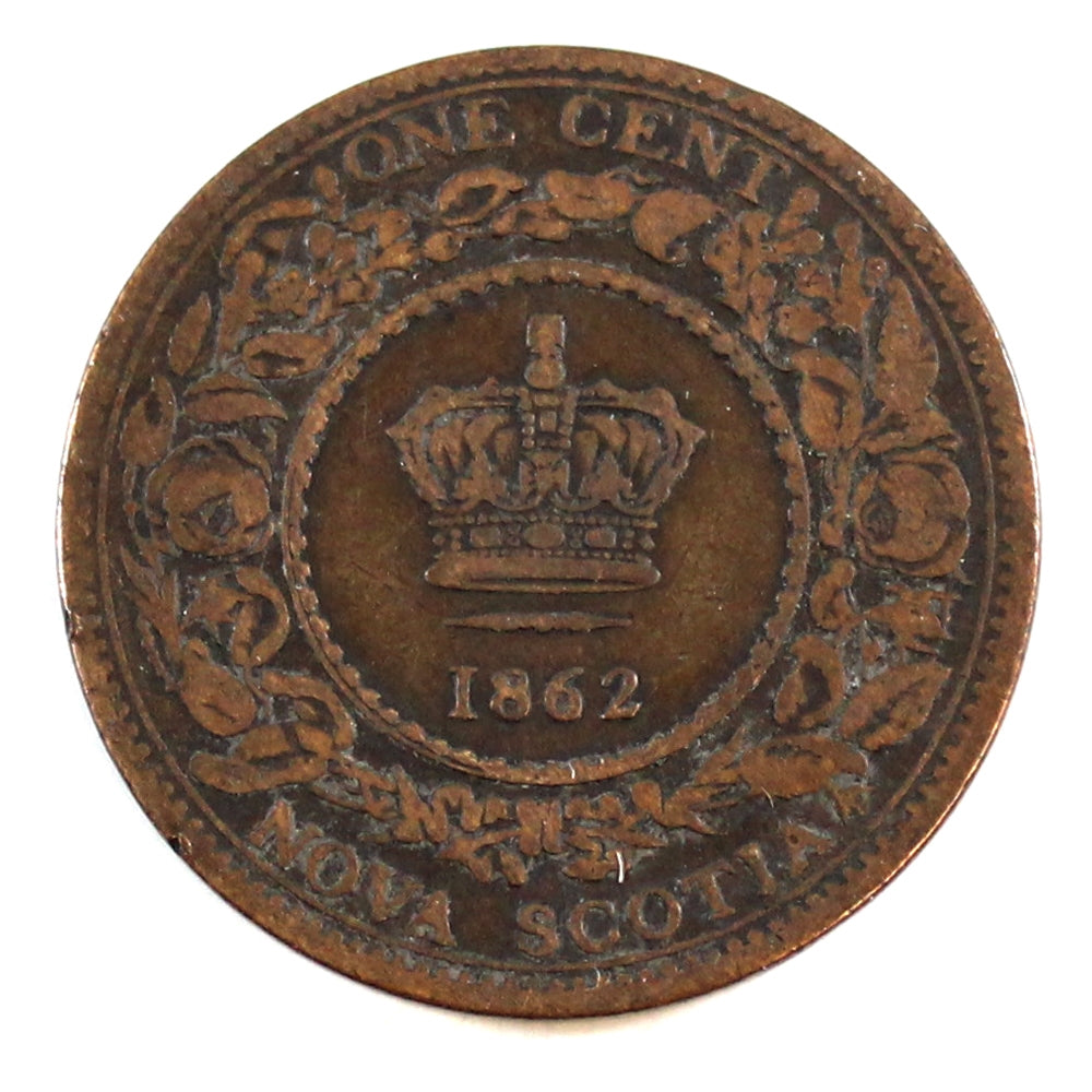 1862 Nova Scotia 1-cent G-VG (G6) $
