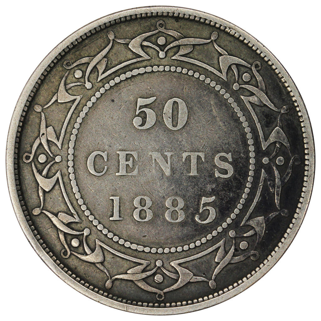 1885 Newfoundland 50-cents Fine (F12) $