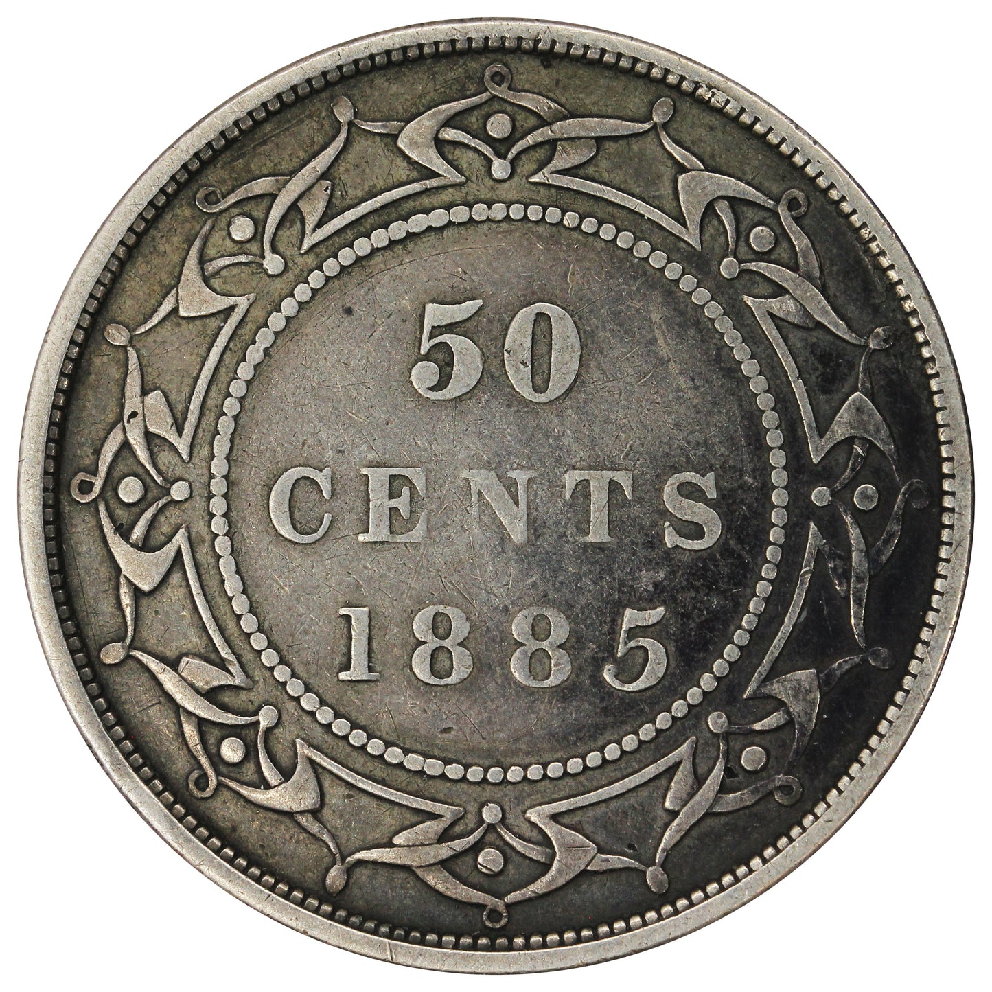 1885 Newfoundland 50-cents Fine (F12) $