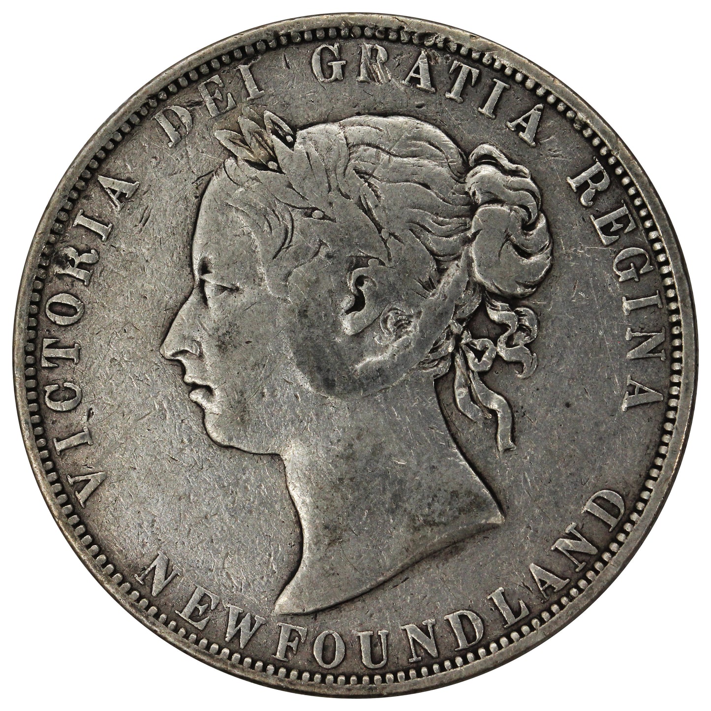 1898 Obv. 1 Small W Newfoundland 50-cents VG-F (VG10)$