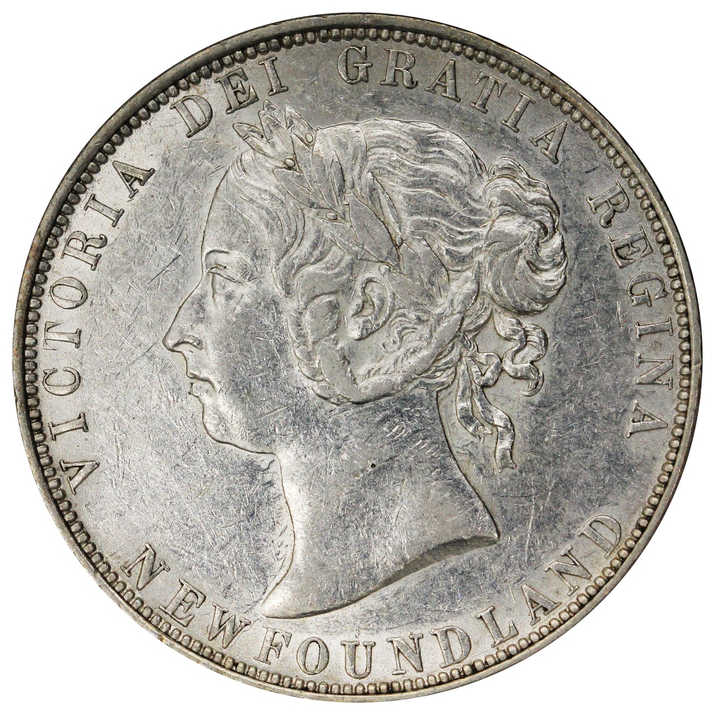 1899 Wide 9's Newfoundland 50-cents EF-AU (EF45) $