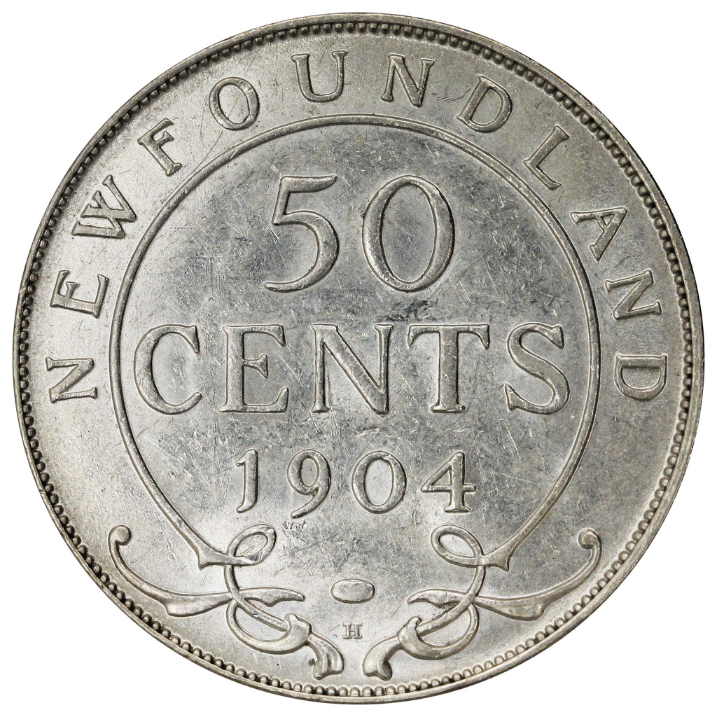 1904H Newfoundland 50-cents EF-AU (EF45) $