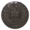 1872H Newfoundland 1-cent Extra Fine (EF40)