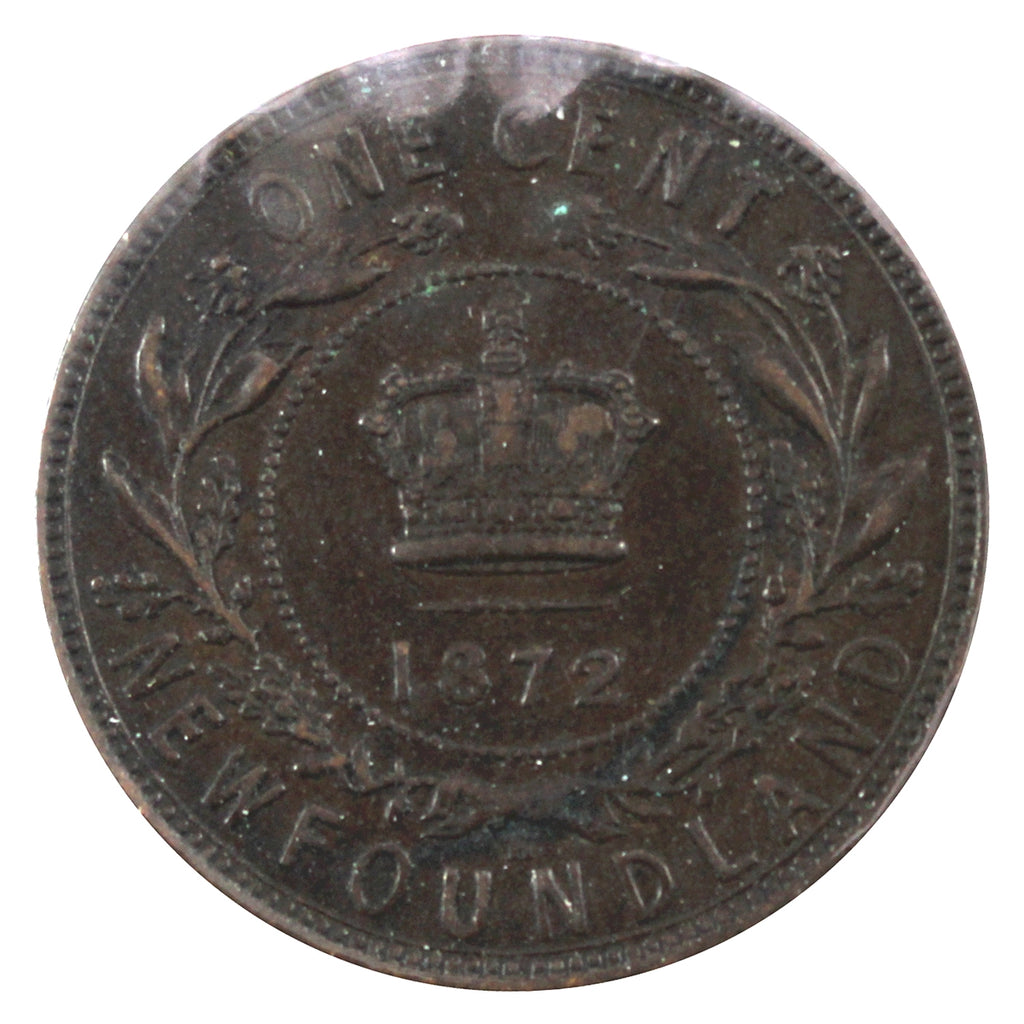 1872H Newfoundland 1-cent Extra Fine (EF40)