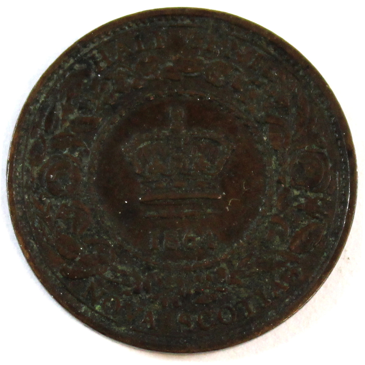1864 Nova Scotia 1/2 Cent EF-AU (EF45)