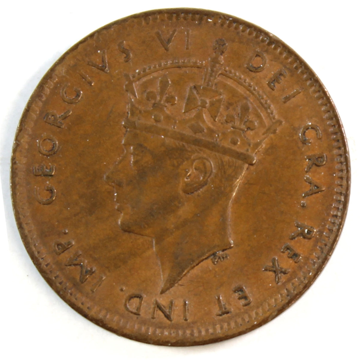 1942 Newfoundland 1-cent Almost Uncirculated (AU-50)
