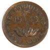 1943C Newfoundland 1-cent UNC+ Brown (MS62)