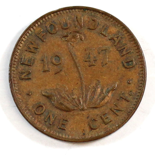 1947C Newfoundland 1-cent EF-AU (EF-45)