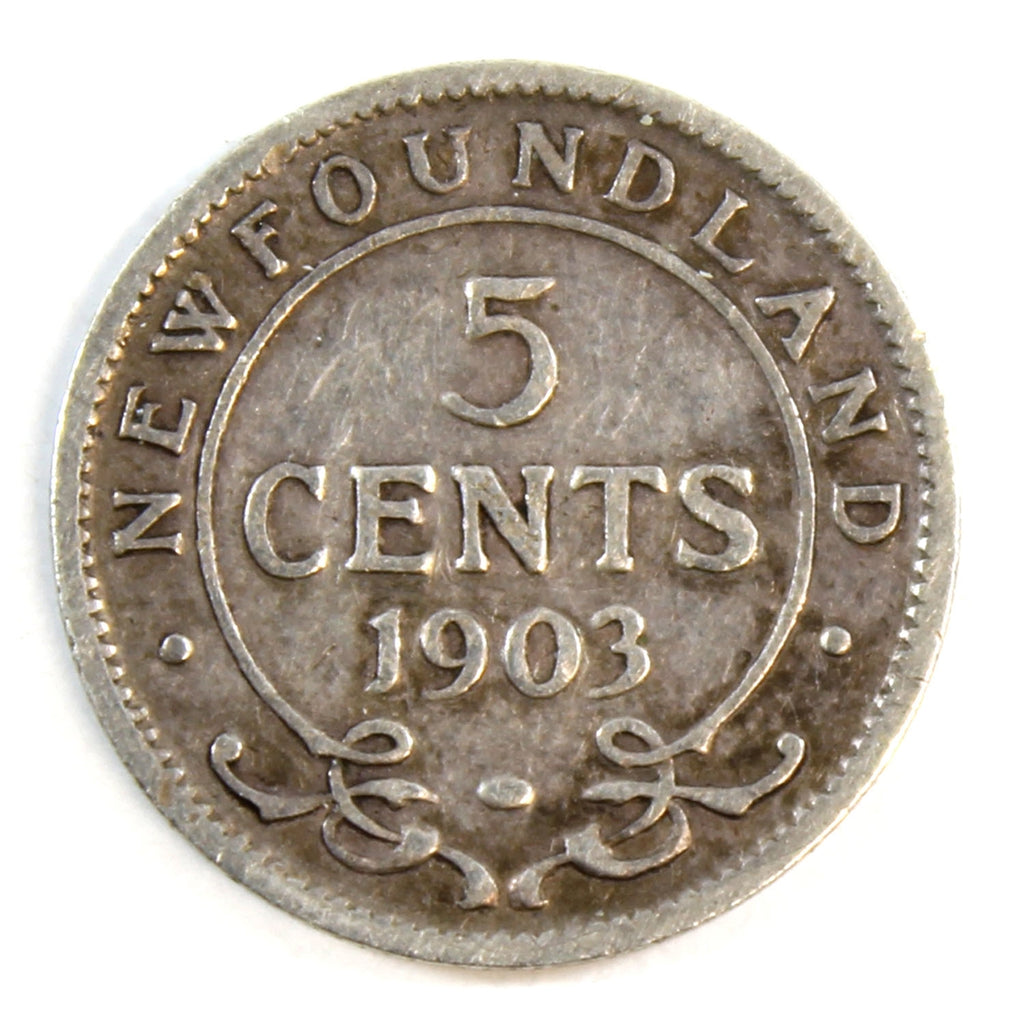 1903 Newfoundland 5-cents G-VG (G6)