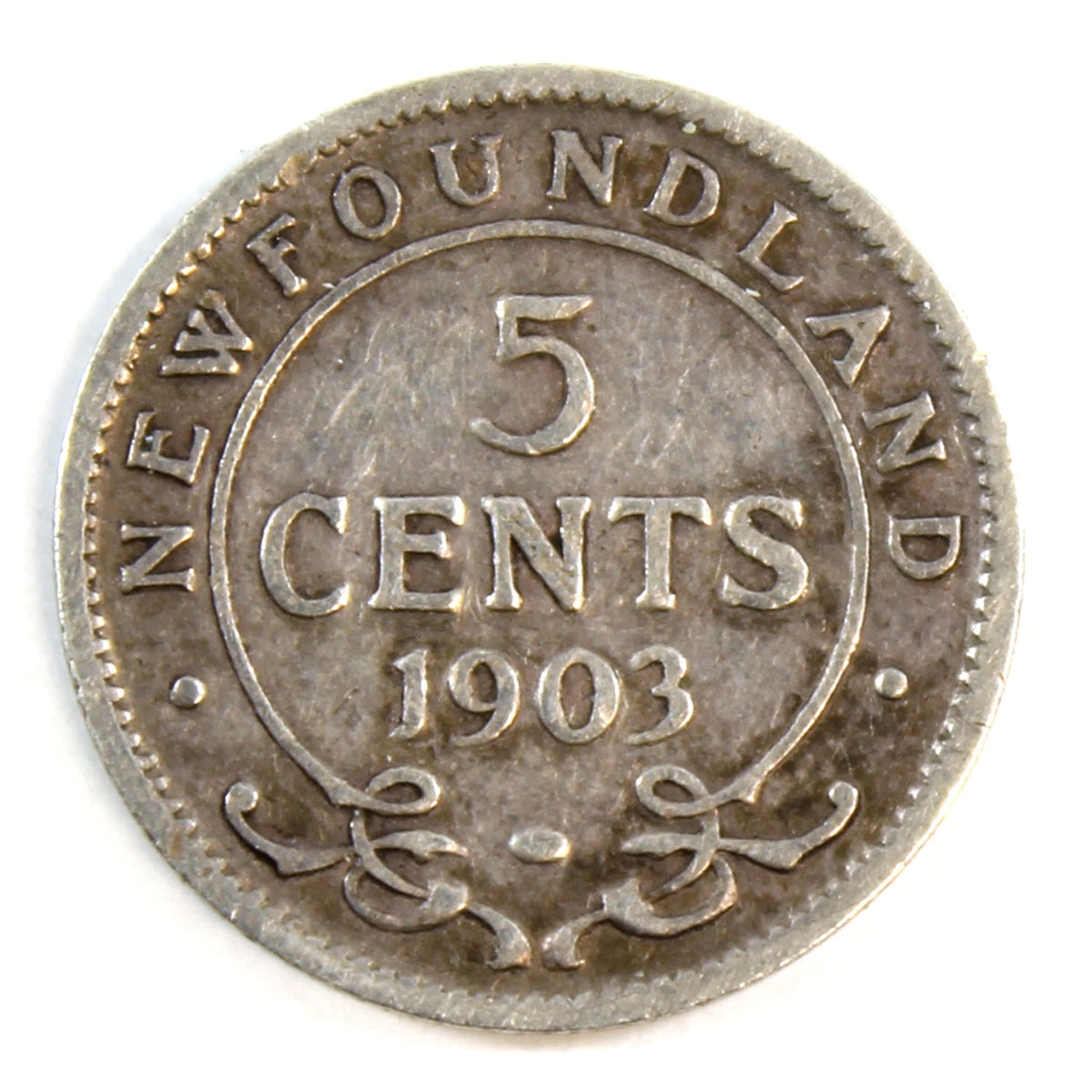 1903 Newfoundland 5-cents G-VG (G6)