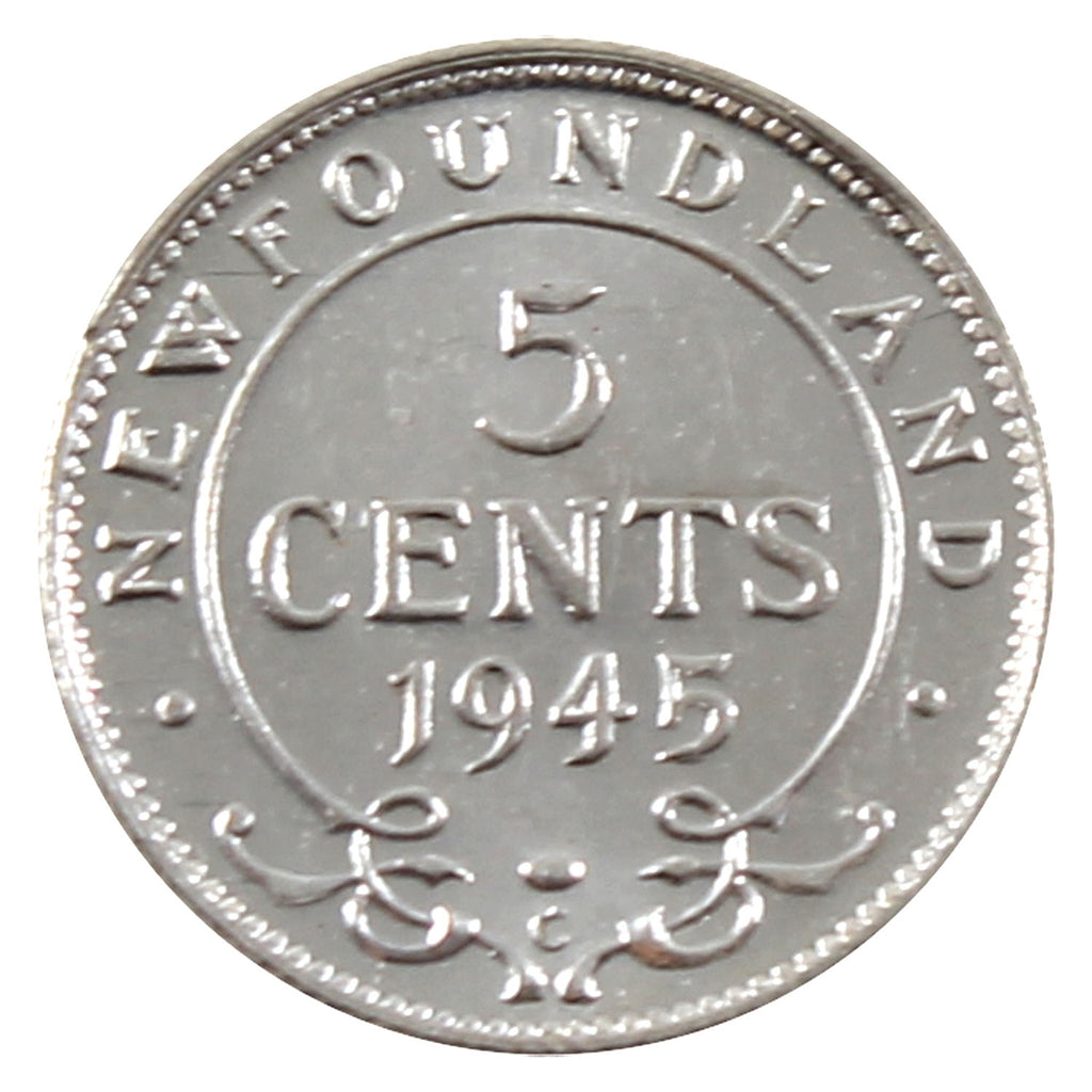 1945C Newfoundland 5-cents UNC+ (MS62)