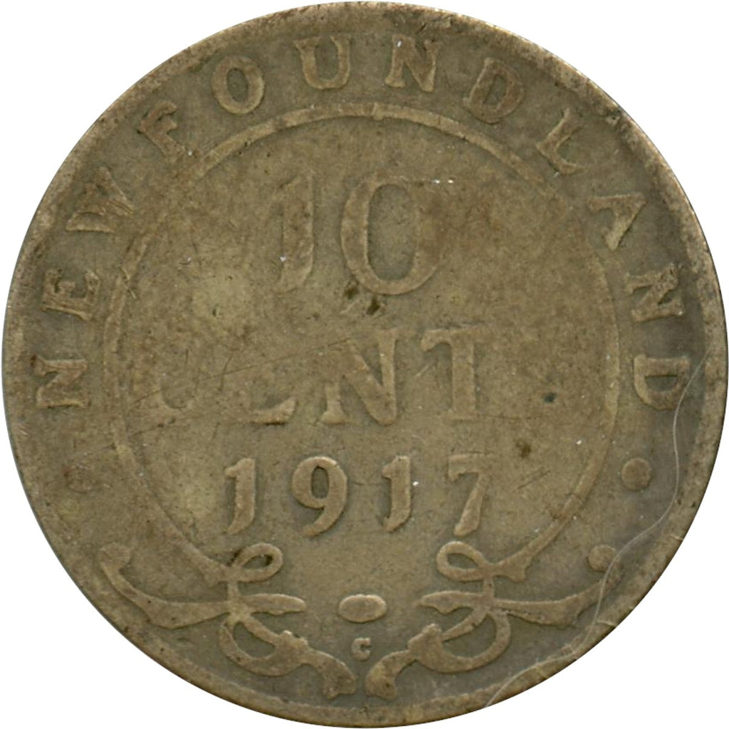 1917C Newfoundland 10-cents About Good (AG3)