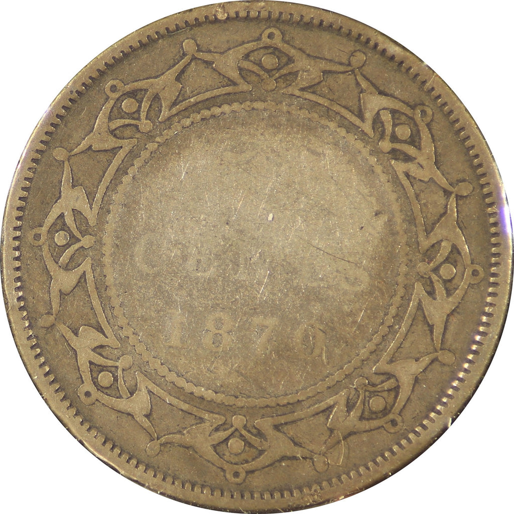 1870 Newfoundland 50-cents About Good (AG3)