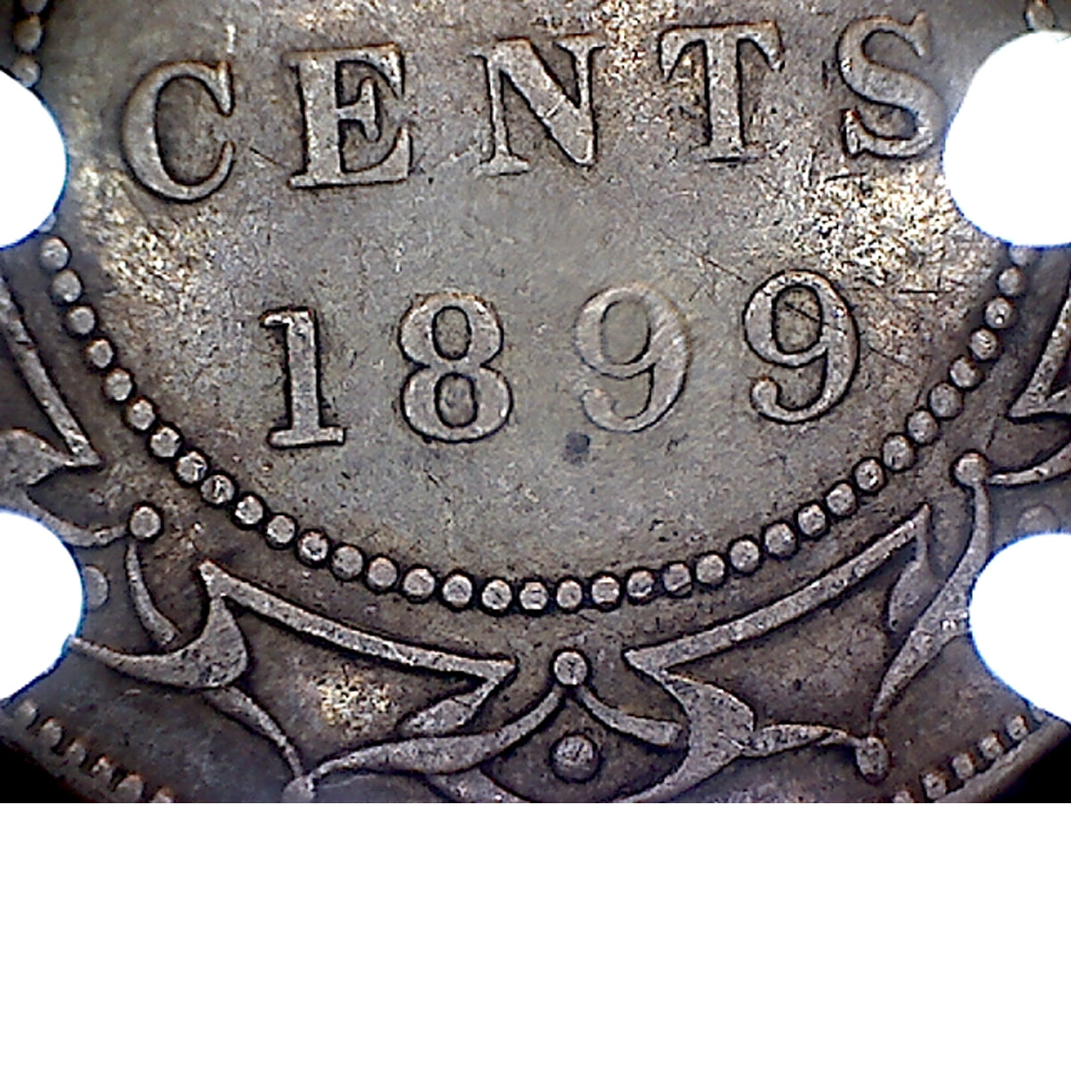 1899 Wide 9's Newfoundland 50-cents Fine (F12)