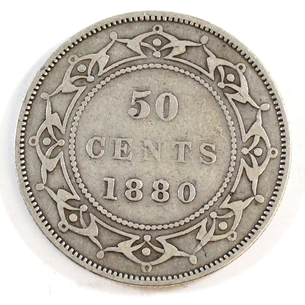 1880 Newfoundland 50-cents Fine (F12)